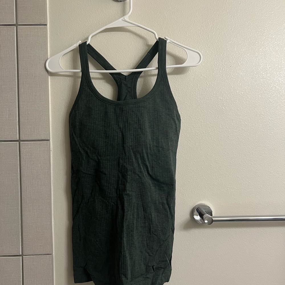 Lululemon Ebb to Street Tank in Smoked Spruce